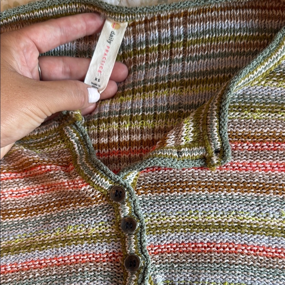 Anthropologie Multicolor Striped Knit Set - Picture 3 of 3